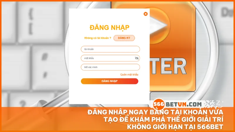 Với hướng dẫn đăng ký đơn giản, người chơi có thể đăng nhập để tận hưởng thế giới giải trí đa dạng tại 566bet.