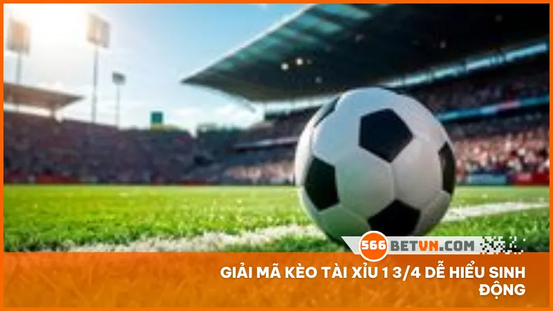Giải mã kèo tài xỉu 1 3/4 dễ hiểu sinh động