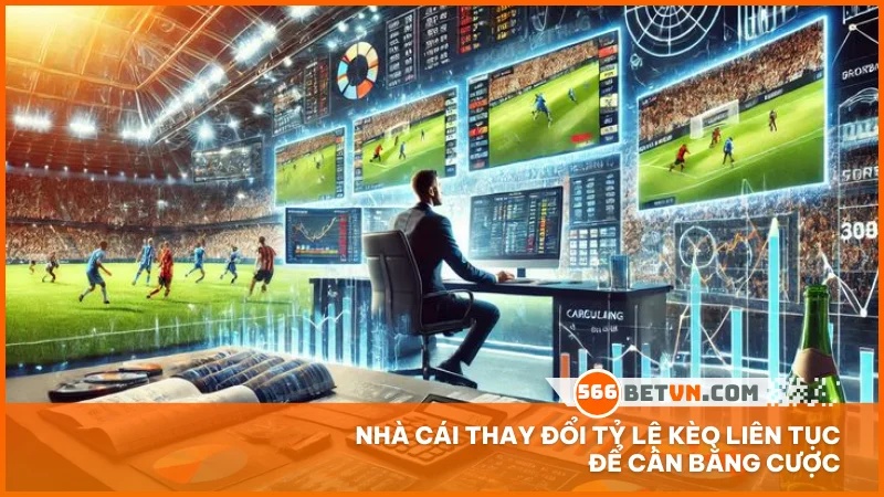 Nhà cái thay đổi tỷ lệ kèo liên tục để cân bằng cược